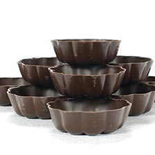 Dark Turban Chocolate Cup, Fluted - 2.5 Inch, Special Order