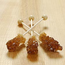 Rock Candy Amber Swizzle Sticks, Special Order