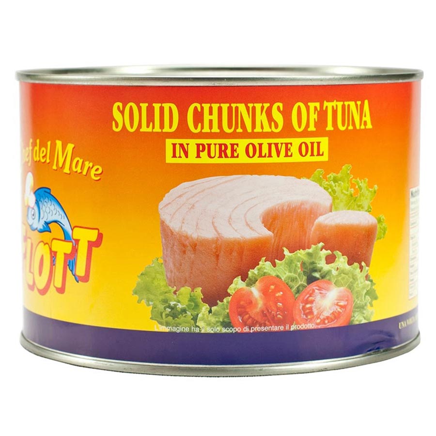 Solid White Tuna Chunks in Olive Oil