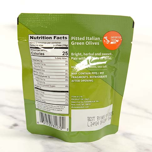 Pitted Green Olive Pouch Photo [2]