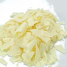 White Chocolate Shavings - Large Flat, Special Order