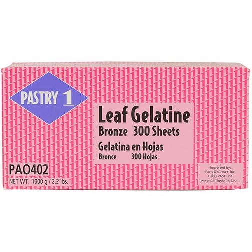 Gelatin Leaf Sheets Bronze