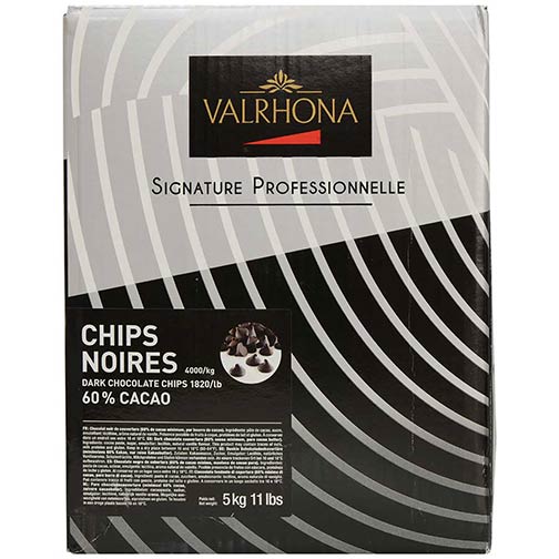 Valrhona Dark Chocolate Chips -  60%
