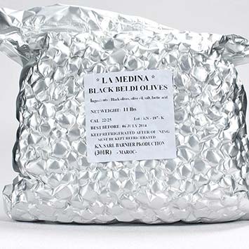 Cured Black Beldi Olives