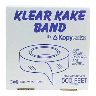 Cake band, Clear 2.5 inch (Special Order)