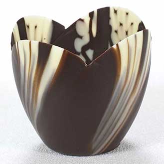 Tulip Chocolate Cup 3" - Marbled