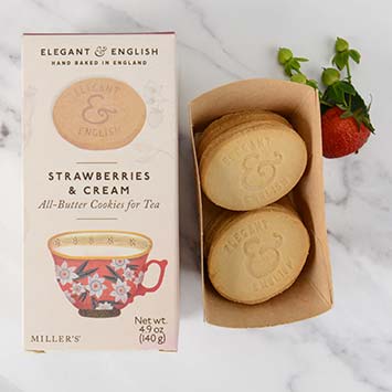 Strawberry & Cream Tea Cookies