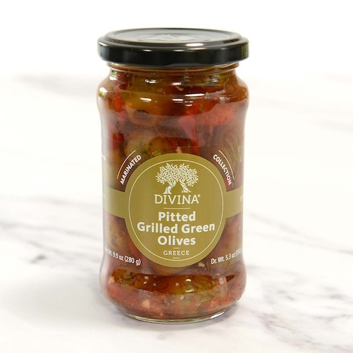 Retail Jar - Grilled and Pitted Green Olives Photo [1]